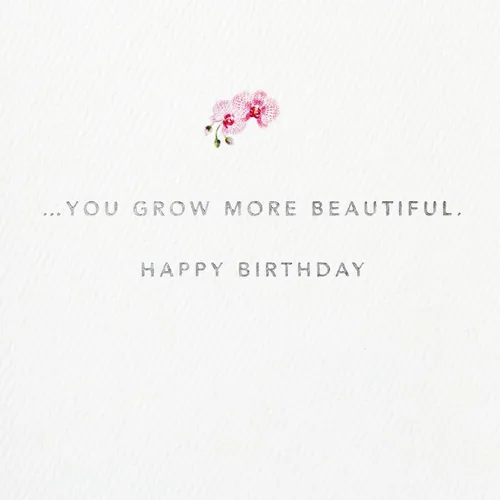 Miniatura 3 de Tarjeta de cumpleaños Hallmark Signature para ella (Orquídea)