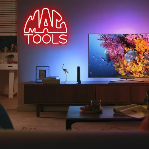 Miniatura 6 de MAC and Tools - Letrero de neón, luces LED de neón regulables, luz LED alimentada por USB para decoración de garaje, arte de pared de taller