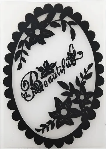 Miniatura 20 de DzIxY Carpetas de plástico en relieve de Feliz Navidad para suministros de fabricación de tarjetas, plantillas de papel 3D para álbumes de recortes