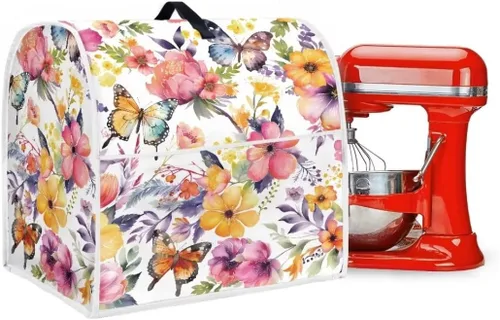 Miniatura 6 de Butterfly Kitchen Aid - Funda acolchada para batidora de pie, se adapta a todos los modelos de cabezal inclinable y elevador de tazón, tela