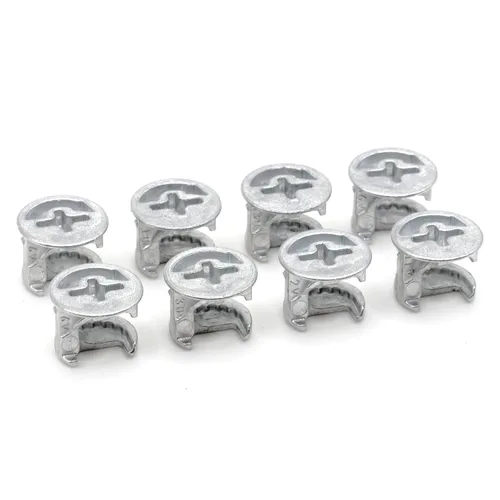 ReplacementScrews Cerraduras de leva excéntricas compatibles con IKEA 103114 (Kullen, Alex, MICKE) Funda con brida - 0.472 in x 0.394 in - Aleación