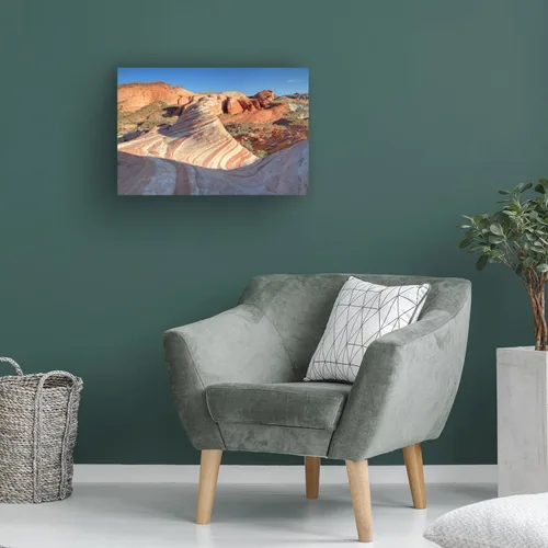 Miniatura 4 de Trademark Fine Art Valle de la ola de fuego por Pierre Leclerc - Lienzo decorativo para pared, 22 x 32 pulgadas