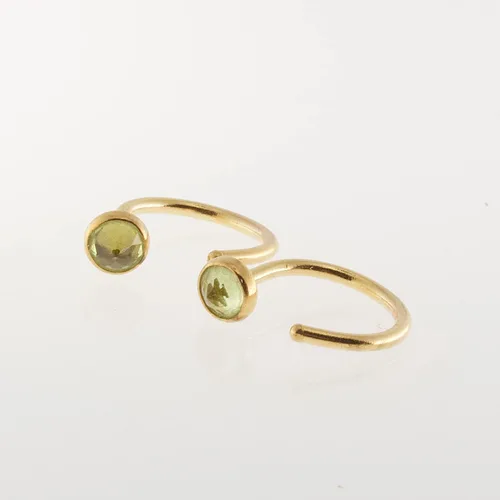 Miniatura 36 de Half Huggie Gold Hoop Earrings for Girls Women Tiny Cartilage Birthstone Stud Piercing Earring Hypoallergenic Earring Screw Back Dainty Hug Hoops