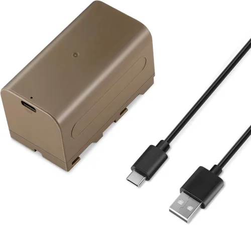 Miniatura 13 de Neewer Batería de repuesto NP-F970 de 10500 mAh, tiempo de carga completa de 4.8 horas, cable USB C de carga rápida PD de 20 W, batería recargable