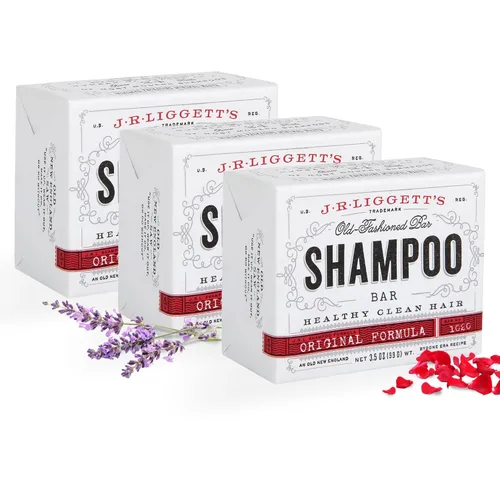 Miniatura 24 de J·R·LIGGETT'S Barra de champú – Fórmula de árbol de té, barra de champú sólida totalmente natural para cabello con aceite de coco y aceite