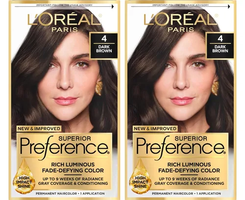 Miniatura 39 de L'Oreal Paris Superior Preference - Tinte permanente luminoso que desafía la decoloración, tinte para el cabello hasta 9 semanas de resplandor, 5C
