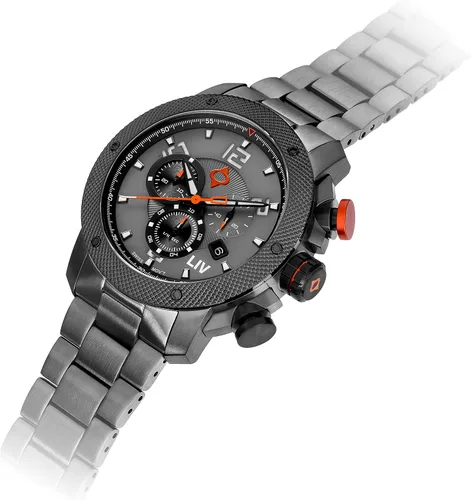 Miniatura 5 de LIV GX1 - Reloj clásico resistente con cronógrafo suizo de 177 pulgadas 316L SS 3D multicapa con fecha rápida resistente a los arañazos resistente