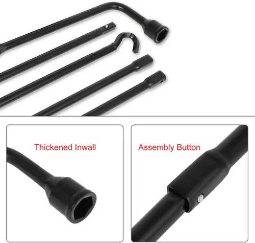 Miniatura 3 de ECCPP Juego de herramientas de llave de repuesto compatible con Dodge para Ram 1500 2002-2010 para Ram 1500 2011-2015 5093163AA con bolsa