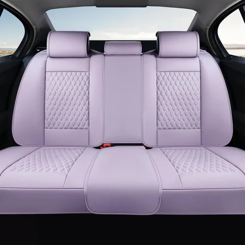 Miniatura 52 de Coverado Juego completo de fundas de asiento de automóvil, fundas de asiento de piel de napa para automóvil, protector de asiento de automóvil