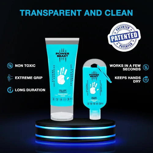 Miniatura 2 de Potenciador de agarre antiadherente, manos secas, solución transparente, antideslizante, agarre seco para tenis, golf, baile de poste