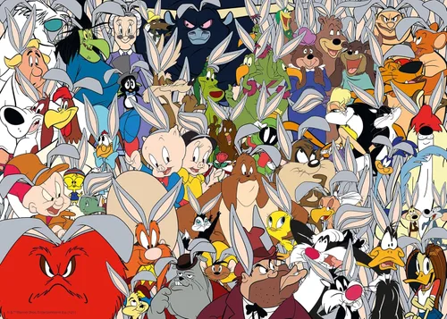 Miniatura 7 de Ravensburger Looney Tunes Challenge - Rompecabezas de 1000 piezas Tecnología única Softclick Piezas vibrantes y sin deslumbramiento