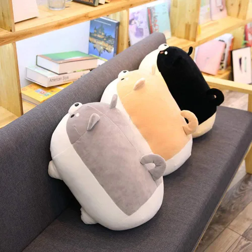 Miniatura 7 de Shiba Inu - Almohada de felpa para perro, juguete de peluche Corgi Shiba Inu, almohada de peluche suave para abrazar, regalo para San Valentín