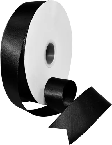 Miniatura 77 de Morex Ribbon Cinta de satén de doble cara de 1/4 pulgadas x 100 yardas, cinta blanca antigua para envolver regalos, tarjetas de regalo