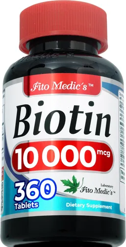 Miniatura 2 de FITO MEDIC'S Laboratorio biotina pestaña 360 Suplemento de biotina.