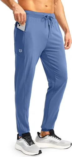 G Gradual Pantalones deportivos para hombre con bolsillos con cremallera elásticos cónicos pantalones deportivos para hombre entrenamiento correr