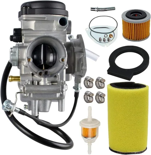 Kit de carburador para Yamaha Big Bear Wolverine Kodiak Grizzly 400 YFM 400 YFM400 2000 2001 2002 2003 2004 2005 2006 ATV, con filtro de combustible