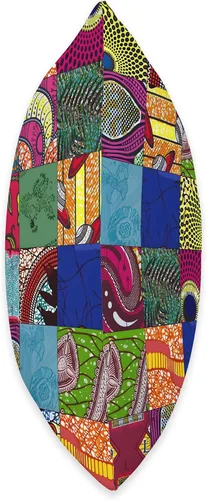 Miniatura 2 de Nativ Hand Ankara Kitenge - Almohada de retazos con estampado de cera africana, 16 x 16, multicolor