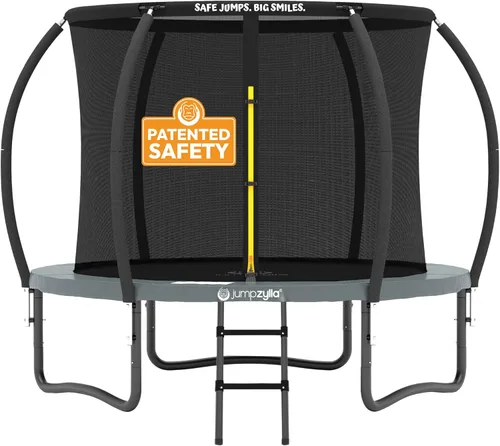 Miniatura 37 de Jumpzylla - Cama elástica recreativa para niños, con red de seguridad, escalera y revestimiento antioxidante, de 8, 10, 12, 14, 15 y 16 pies