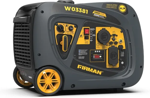 Miniatura 12 de FIRMAN Generador portátil con inversor de gas W03382, potencia de arranque eléctrico de 3650 W, silenciador silencioso de la serie Whisper, modo