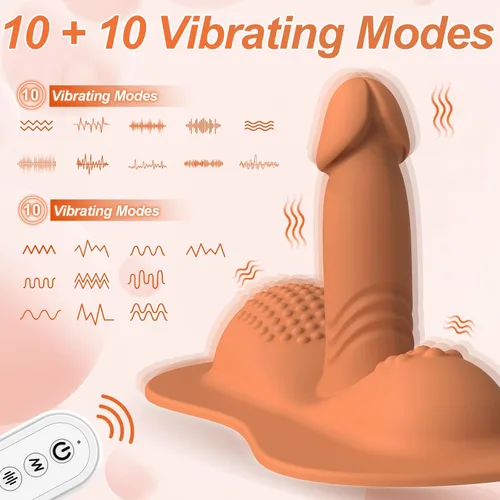 Miniatura 4 de Juguetes sexuales para mujeres, vibradores de sentarse y montar, consolador con 10 +10 modos de vibración, vibrador de control remoto REYHKINO