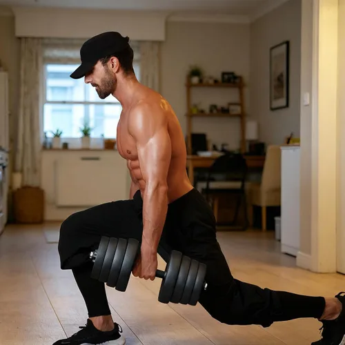 Miniatura 9 de Yaheetech Juego de mancuernas ajustables, pesas para ejercicio y fitness, con 4 collares Spinlock para mujeres y hombres, gimnasio en casa