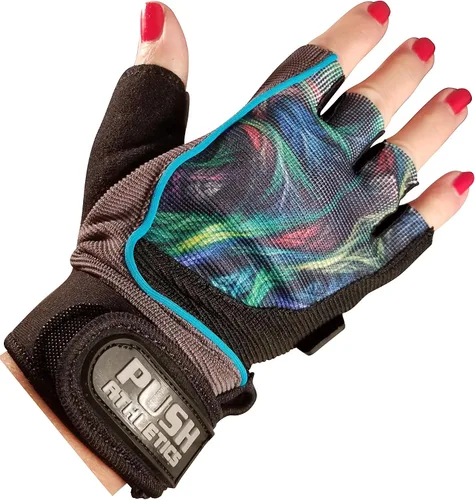Miniatura 6 de Guantes de entrenamiento para mujer ligeros con palmas acolchadas de gel y cierre de velcro súper fuerte y disponibles los estilos más populares