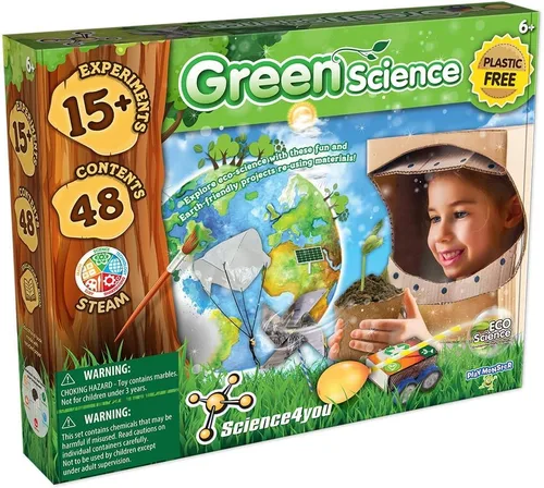 Science4you - Green Science - Más de 15 experimentos para que los niños aprendan sobre la naturaleza - Actividad divertida y educativa para niños a
