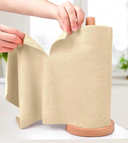 Miniatura 21 de KitchLife Rollo de Paño de Limpieza de Microfibra - Toallas de Papel de Microfibra Reutilizables Desgarrables, Sin Pelusa, Lavables, 20 Hojas