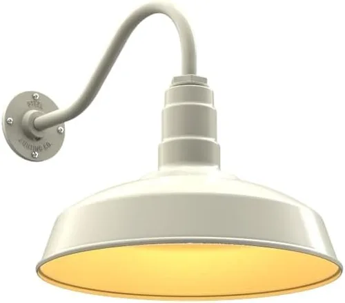 Miniatura 63 de Steel Lighting Co. Gardena - Luz de granero Montaje en pared al aire libre Cúpula de 16 pulgadas Cuello de cisne de 16 pulgadas Luz