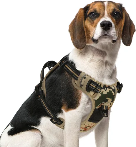 Miniatura 49 de PUPTECK Arnés para perro sin tirones para perros grandes, arnés para perro ajustable reflectante con mango de fácil control, arnés para mascotas
