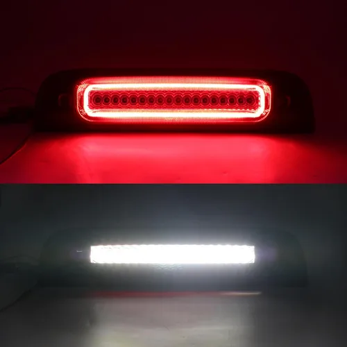 Miniatura 4 de R&F Auto Tercera luz de freno LED de repuesto para Silverado Sierra1500 2500HD 3500HD 2014-2019, luz estroboscópica de carga de techo, lámpara