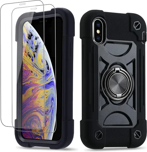 Miniatura 73 de Funda para iPhone Se3/iPhone Se2, iPhone 6/6S, iPhone 7/iPhone 8 de 4.7 pulgadas con soporte de anillo, con 2 protectores de pantalla resistentes