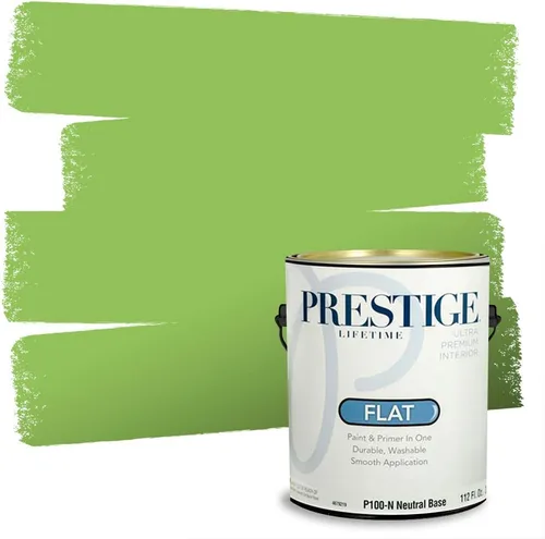 Miniatura 95 de PRESTIGE Pintura exterior e imprimación en uno, aloe, plano, 1 galón