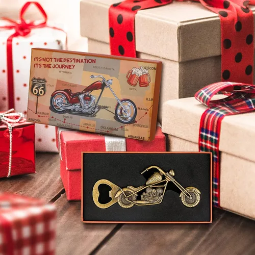 Miniatura 7 de Abrebotellas de cerveza para motocicletas, regalos de cumpleaños y Navidad para hombres, mujeres, marido, novio, regalos de cerveza para hombres