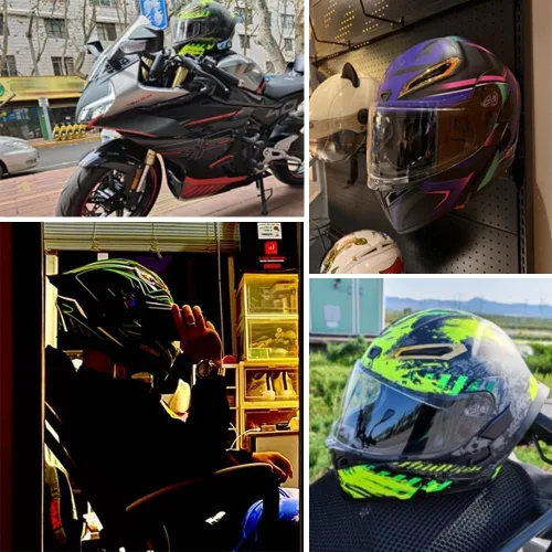 Miniatura 6 de Casco de motocicleta Bluetooth modular, casco moto plegable con visera interior, visera solar, doble lente de seguridad, casco aprobado por DOT