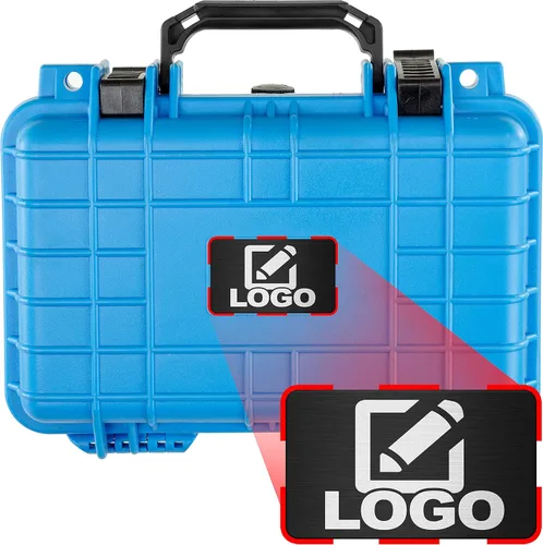 Miniatura 8 de Eylar Caja rígida para equipo de protección y cámara con placa de logotipo personalizada, caja seca impermeable con espuma de 11.6 pulgadas, 8.3