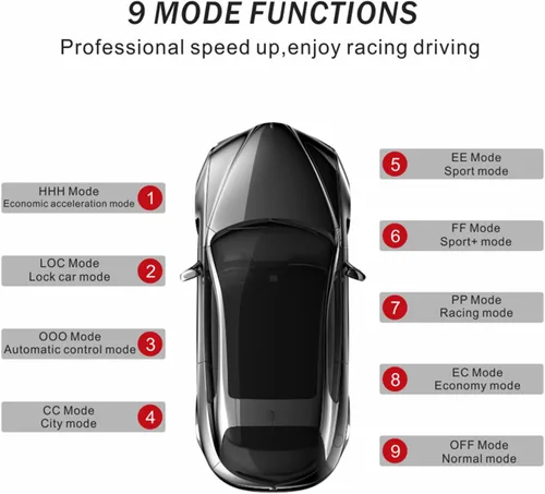 Miniatura 2 de Controlador de respuesta del acelerador electrónico 9 modos inteligente de carreras electrónico para Almera Navara D40 NP302 Pathfinder Autos