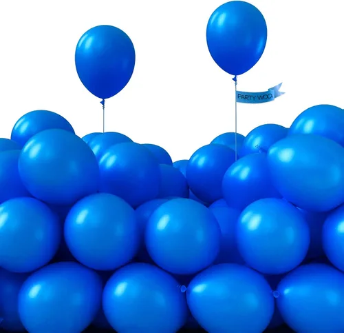 Miniatura 34 de PartyWoo Globos de color azul pizarra, 100 unidades, diferentes tamaños, paquete de 18, 12, 10, 5 pulgadas, azul marino, azul polvoriento, bohemio