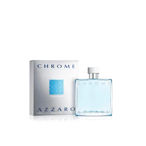 Miniatura 8 de Azzaro Eau de Toilette cromado, colonia acuática fresca para hombre, fragancia cítrica, amaderada y almizclada, notas frescas de bergamota, uso