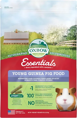 Miniatura 14 de Oxbow Essentials Alimento para Conejillo de Indias, Conejillo de Indias Adulto, Hecho con Heno Timothy de Oxbow, Pellets de Comida para Mascotas