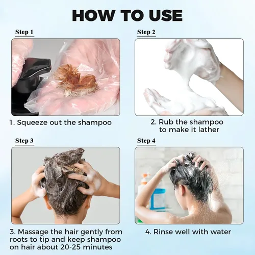 Miniatura 5 de JUANCHI - Champú negro 3 en 1, champú negro para cobertura de canas, color de cabello para mujeres y hombres, de larga duración, 16.9 fl oz