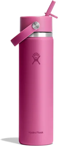 Miniatura 102 de Hydro Flask Botella de agua – Acero inoxidable aislado – Tapa flexible con popote de boca ancha, antiderrames, a prueba de fugas y recargable en 32