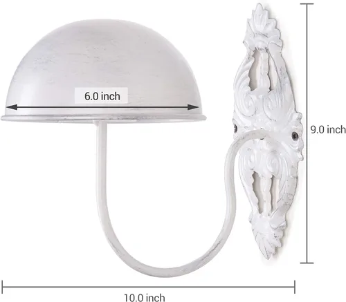 Miniatura 3 de MyGift Soporte de pared para sombrero, 2 unidades, soporte para sombreros, perchero para sombrero de vaquero para pared, gorra de béisbol, peluca