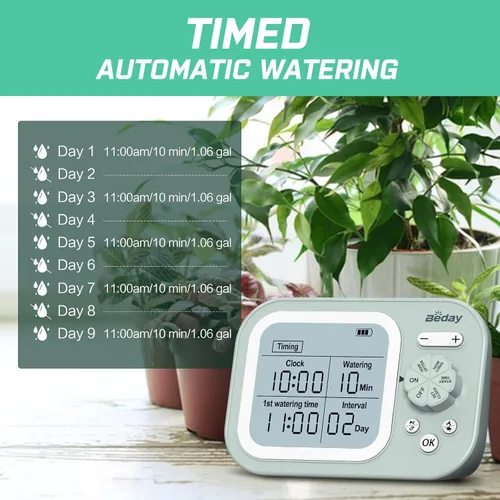 Miniatura 5 de Sistema Automático de Riego de Plantas para Interior con Autoriego para 15 Plantas en Maceta, Kit de Riego por Goteo Programable con Temporizador