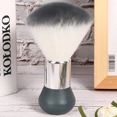 Miniatura 2 de Chrees Cepillo de plumero para el cuello, cepillo de barrido de pelo suave y roto para peluquería, cepillo de limpieza de cabello roto, herramienta