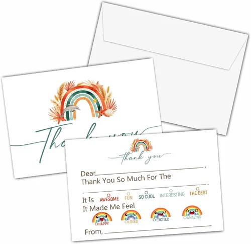 Miniatura 10 de Tarjetas de agradecimiento de camiones monstruo, tarjeta de agradecimiento con espacio para rellenar con temática de Monster Jam, notas