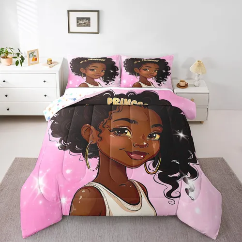Miniatura 11 de Erosebridal Juego de edredón de sirena para niños, tamaño matrimonial, para niñas, ropa de cama de sirena brillante azul y rosa, juego de ropa