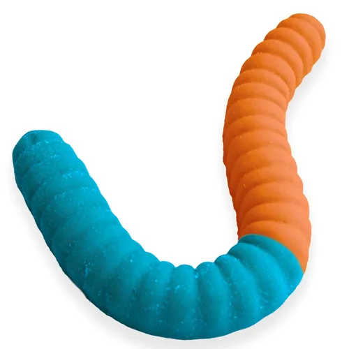Miniatura 9 de Gusano de gomita gigante agrio – Caramelo de gomita grande de 2 libras con gran sabor picante de GGB Candies (cereza/naranja)