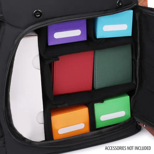 Miniatura 6 de ENHANCE Edición de Diseñador TCG Mochila - Bolsa de Juego MTG, Organizador de Cartas, Espacio para Atril de TCG, Caja de Almacenamiento de Mazo