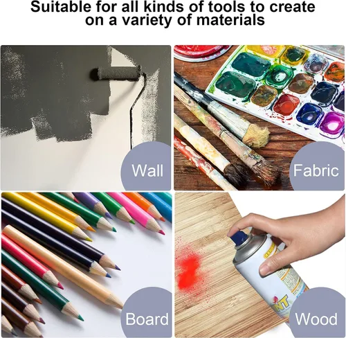 Miniatura 8 de MWOOT Juego de 24 plantillas de dibujo surtidas, plantillas de pintura a escala de formas mixtas para álbumes de bricolaje, decoración de arte